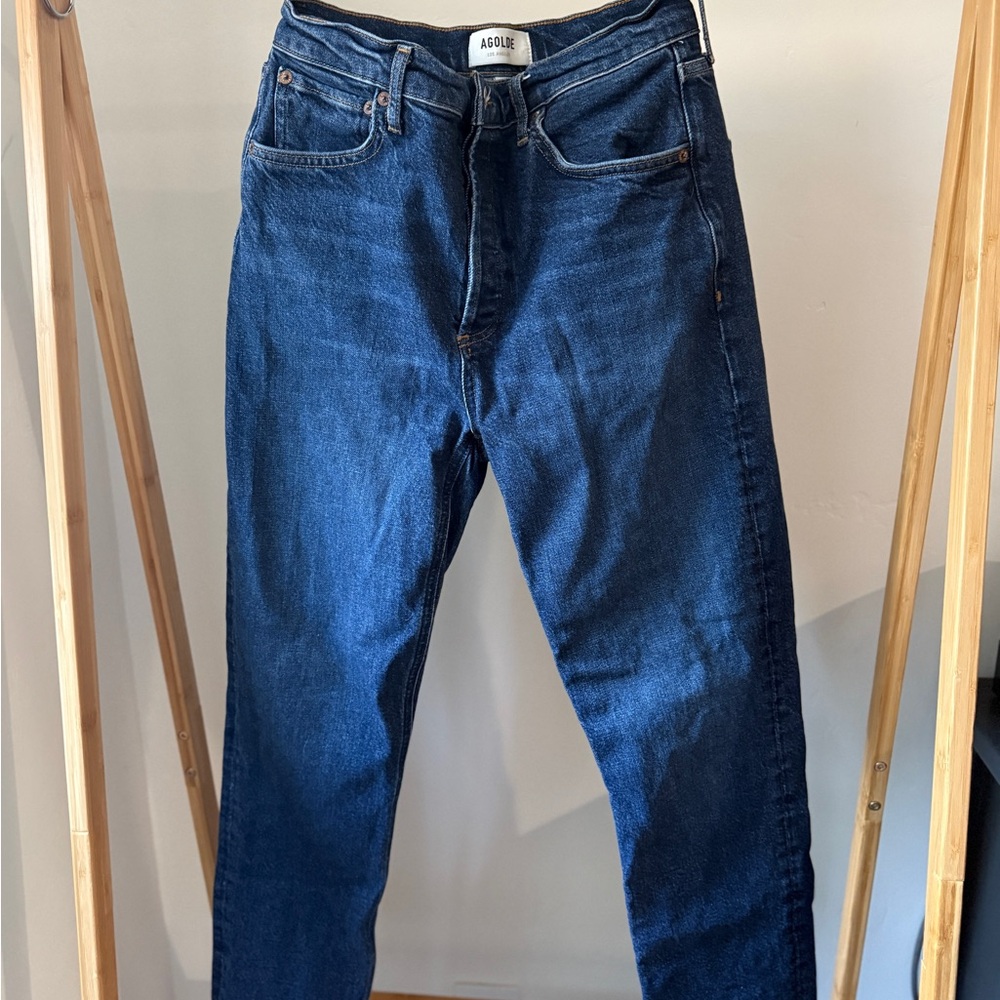 Agolde Button-fly Riley Long Jean